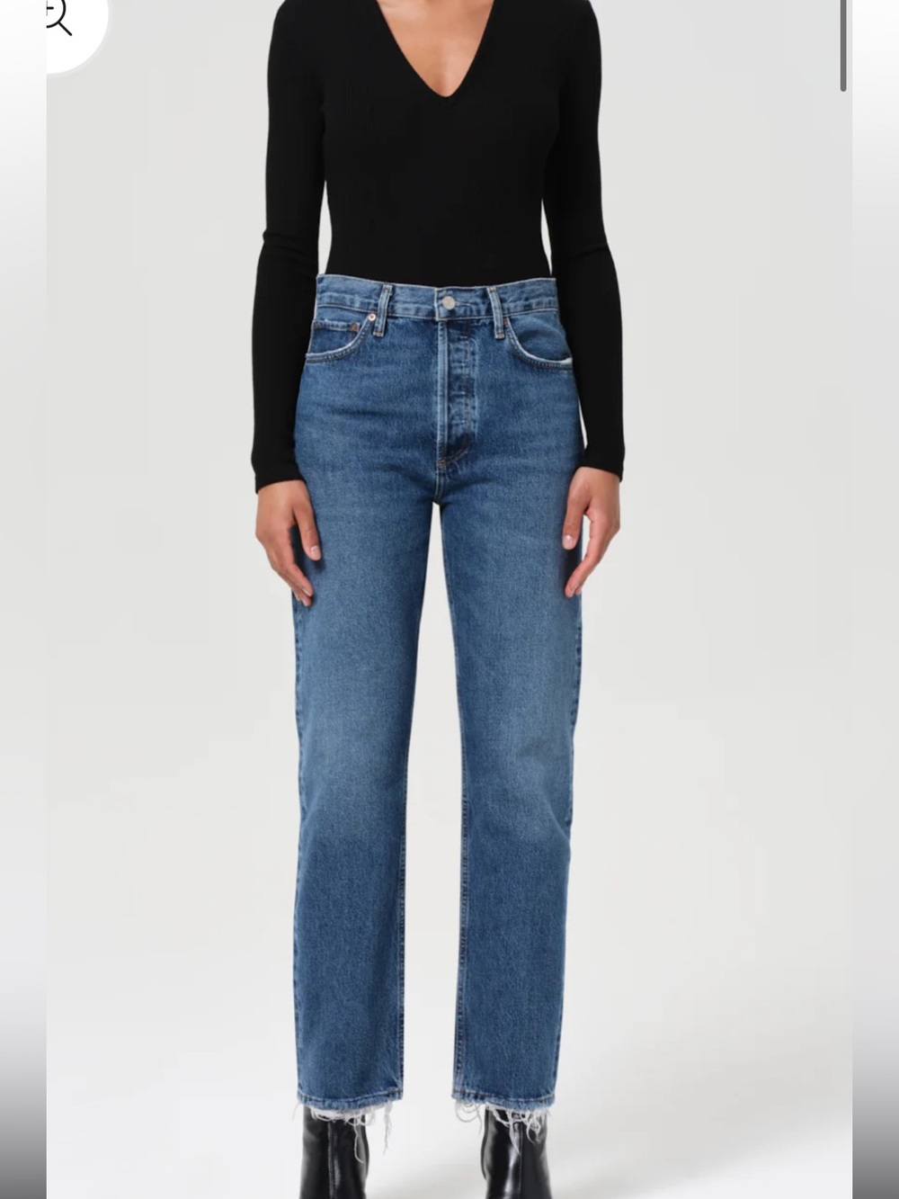 Agolde 90s pinch waist jean in Range